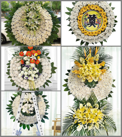 广东江门市江海区外海街道花圈速递